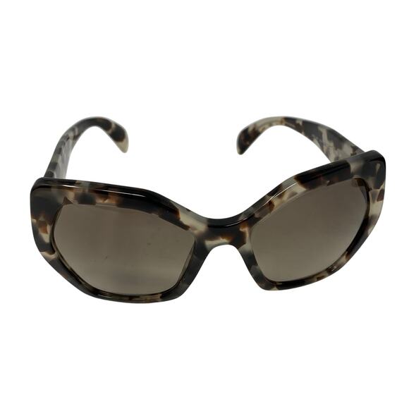 Prada SPR16R Large Womens Sunglasses Gray Tortoise Shell With Case - Picture 5 of 8